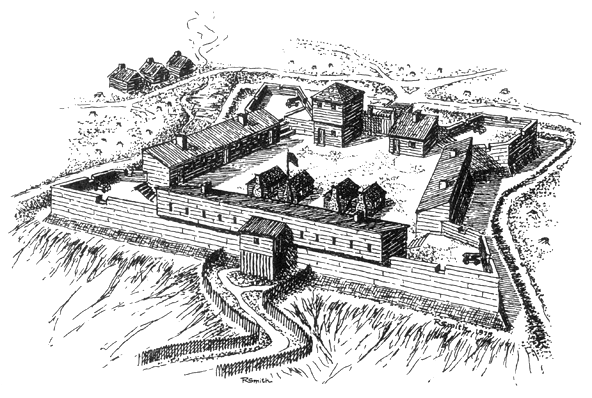 Fort McIntosh Illustration by Robert A. Smith