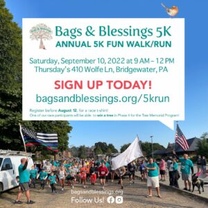 Bags & Blessings 5K Walk/Run in Bridgewater @ Thursday's | Beaver | Pennsylvania | United States